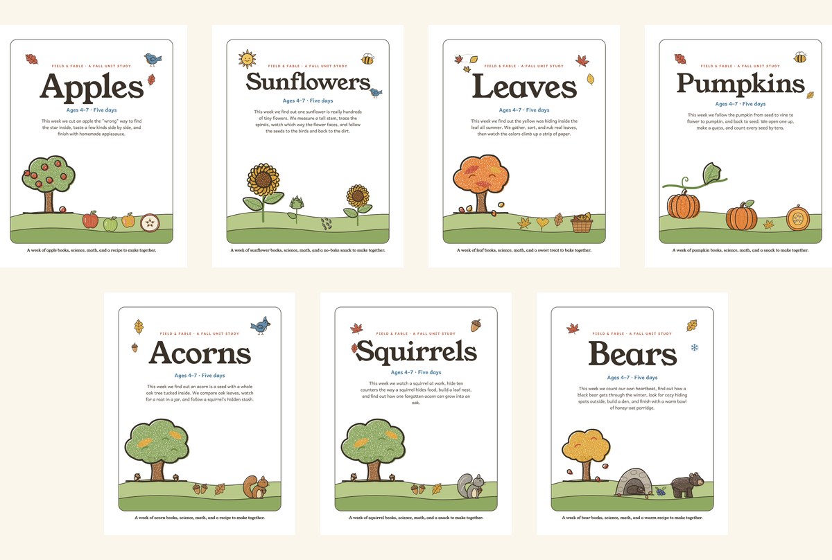 The seven unit covers in the Autumn Term.