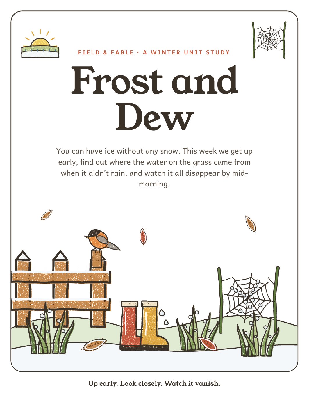 The cover of the Frost and Dew unit.