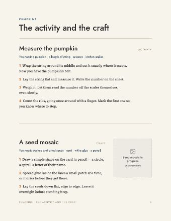 Page 5: The activity and the craft