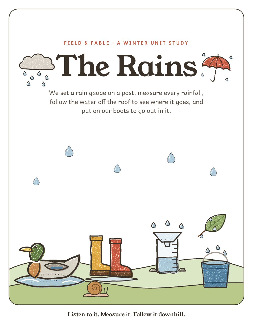 The cover of the The Rains unit.