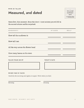 Page 6: Measured, and dated